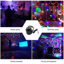 Colorful rotating disco ball light, LED modes for holiday parties