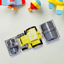 Excavator toy with additional accessories.