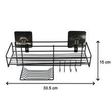 Convenient 3 in 1 shower shelf for household use.